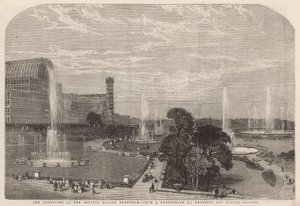 The Fountains at the Crystal Palace by English School