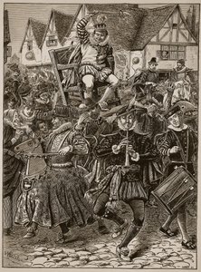 The Frolic of My Lord of Misrule, Illustration from Cassell
