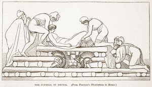 The Funeral of Hector by English School