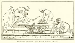 The Funeral of Hector by English School