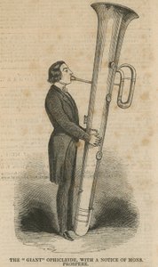 The giant Ophicleide, with a notice of Mons. Prospere by English School