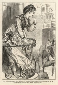 The good-bye from the balcony by English School
