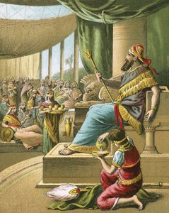 The grand feast of king Ahasuerus by English School