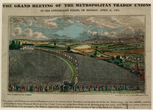 The Grand Meeting of the Metropolitan Trades Unions in the Copenhagen Fields, 21 April 1834