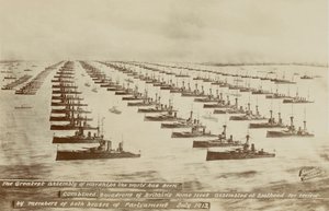 The greatest assembly of warships the world has seen by English School