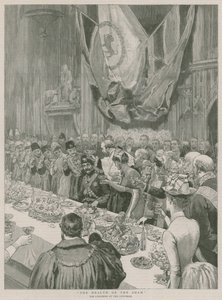 The Health of the Shah; The Luncheon at the Guildhall, London by English School