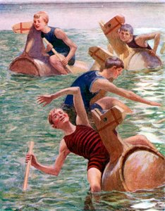 The hobby-horse race by English School