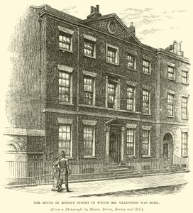The house in Rodney Street in which Mr. Gladstone was born by English School