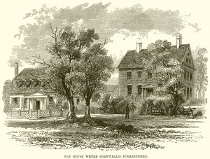 The house where Cornwallis surrendered by English School