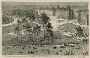 The improvements at Hyde Park Corner, and the removal of the statue of the Duke of Wellington