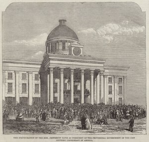 The Inauguration of the Honourable Jefferson Davis by English School