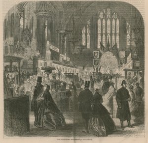 The industrial exhibition at Guildhall, London by English School