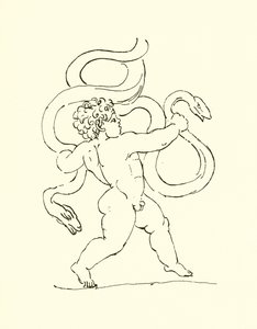 The Infant Hercules by English School