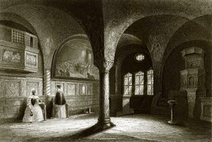 The Interior of the Wartburg Chapel by English School