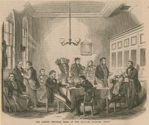 The Jurors Retiring Room at the Central Criminal Court by English School