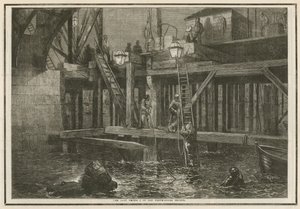 The Last Vestiges of Old Westminster Bridge by English School