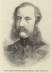 The late Captain Hans Busk by English School