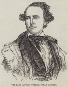 The late Captain Walker, Texan Rangers by English School