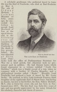 The late Earl of Pembroke by English School