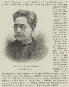 The late "Kamar Katiba," Armenian Poet by English School