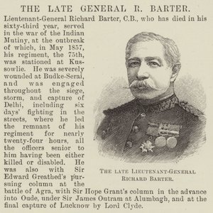 The late Lieutenant-General Richard Barter