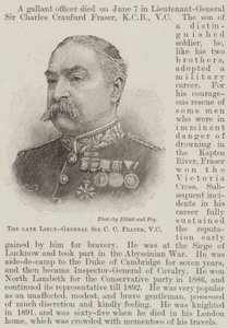 The late Lieutenant-General Sir C C Fraser, VC by English School