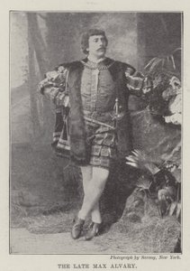 The late Max Alvary by English School