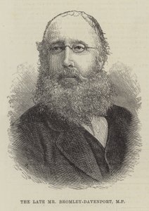 The late Mr Bromley-Davenport, MP by English School