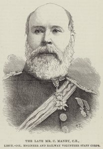 The Late Mr C Manby, CE, Lieutenant Colonel Engineer and Railway Volunteer Staff Corps