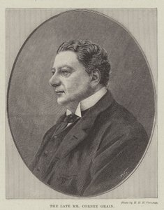 The late Mr Corney Grain by English School