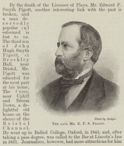 The late Mr E F S Pigott by English School