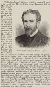 The late Mr Frederick Locker-Lampson