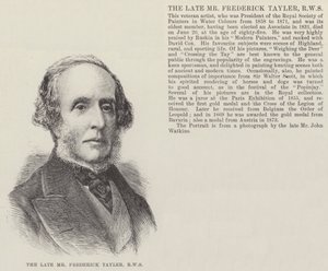 The late Mr Frederick Tayler, RWS by English School
