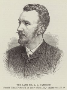 The late Mr J A Cameron, Special Correspondent of the 