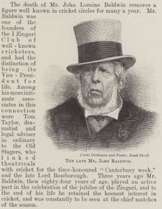 The late Mr John Baldwin by English School