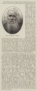 The late Mr W J Linton by English School