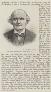 The late Professor Arthur Cayley by English School