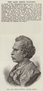 The late Senor Fortuny, Spanish Artist by English School