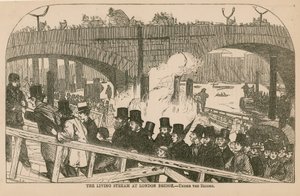 The Living Stream at London Bridge by English School