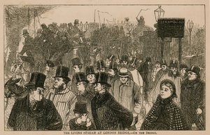 The Living Stream at London Bridge by English School