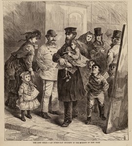 The Lost Child, an Every-Day Incident in the Streets of New York (engraving)