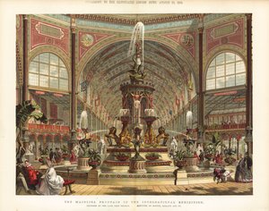 The Majolica Fountain in the International Exhibition 1862 by English School