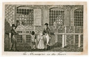 The menagerie in the Tower of London about 1820
