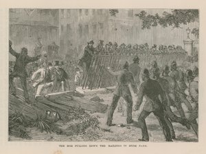 The Mob Pulling Down the Railings in Hyde Park