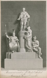The monument erected in St Paul