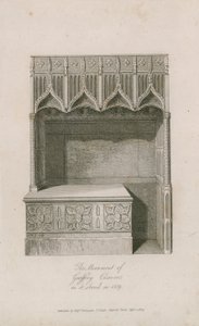 The Monument of Geoffrey Chaucer by English School
