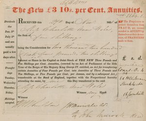 The New £3 10s Per Cent Annuities