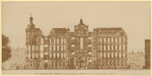 The New Homoeopathic Hospital, Great Ormond Street by English School