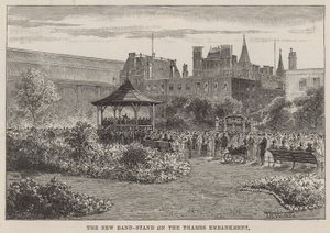 The new bandstand on the Thames Embankment