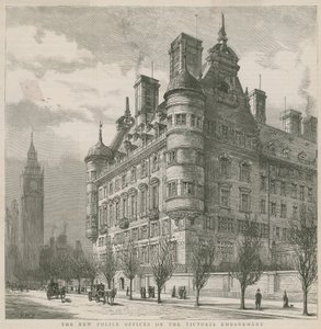 The New Police Offices on the Victoria Embankment by English School